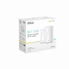 Router Inalambrico Mesh Interior Para Hogar | Tp-link | Deco Be65(2-pack) | Triple Banda Wi-fi 7 Be9300 Mbps | 2 Puerto 2.5 Gigabit Wan/lan | 4 Antenas Internas | Operacia“n Multi-link Mlo